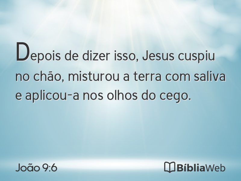 João 9:6 em imagem para compartilhar