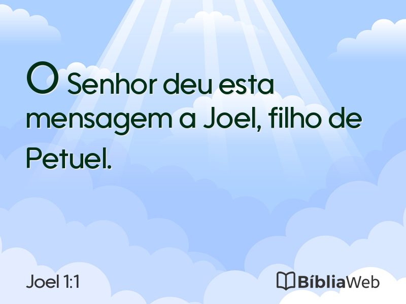 Joel 1:1 em imagem para compartilhar