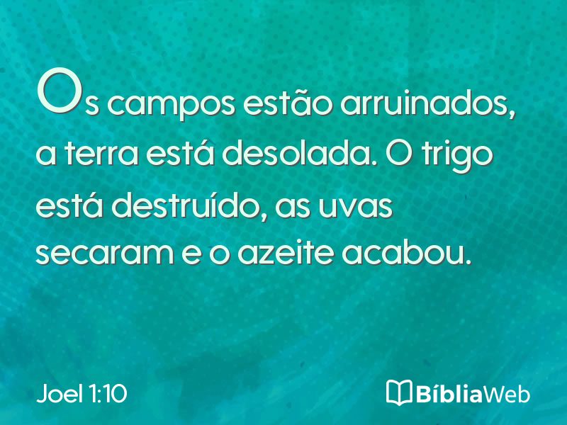 Joel 1:10 em imagem para compartilhar