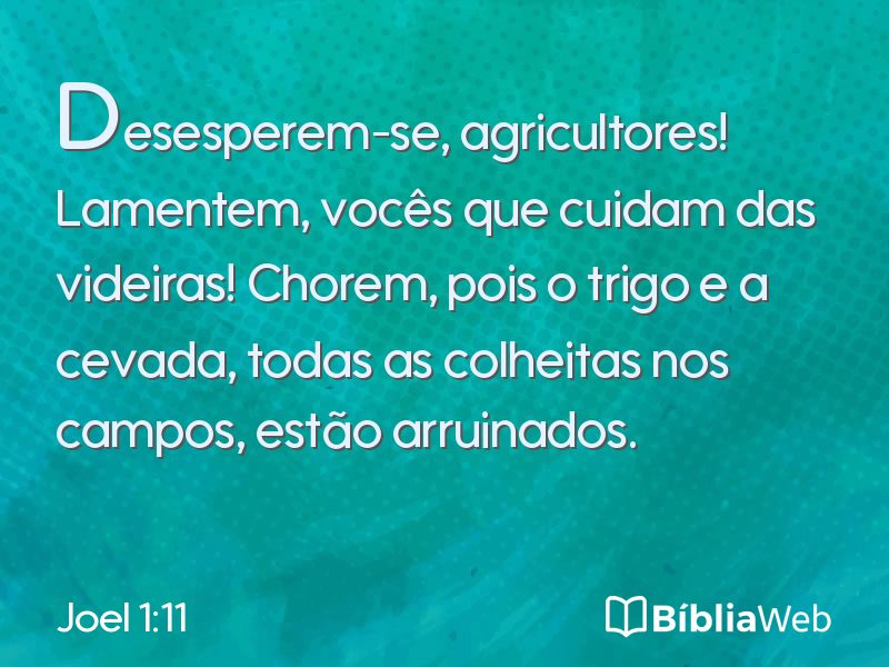 Joel 1:11 em imagem para compartilhar