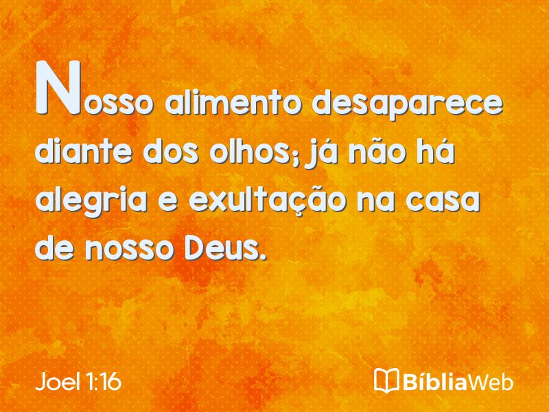 Joel 1:16 em imagem para compartilhar
