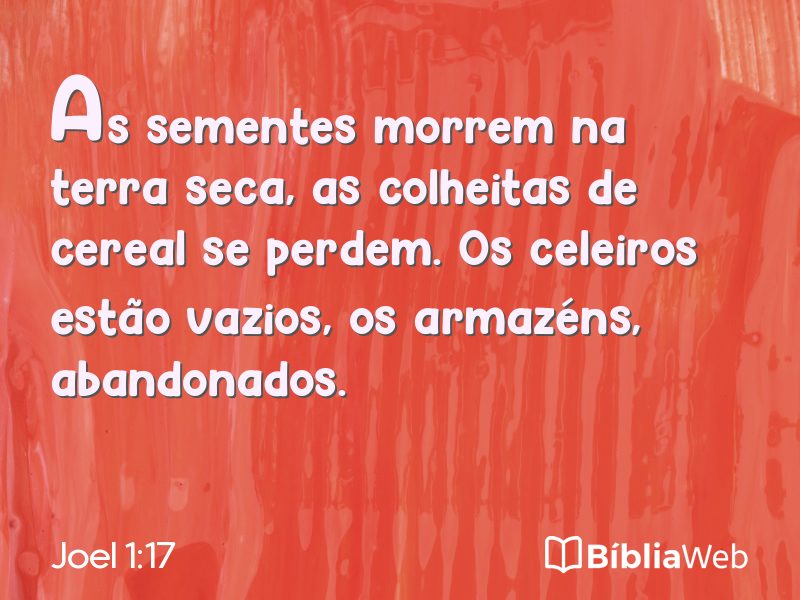 Joel 1:17 em imagem para compartilhar