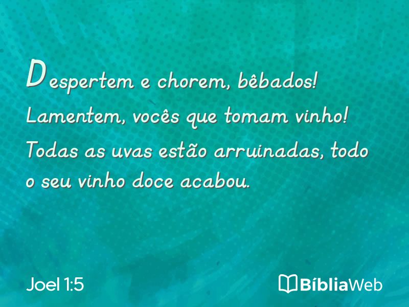 Joel 1:5 em imagem para compartilhar