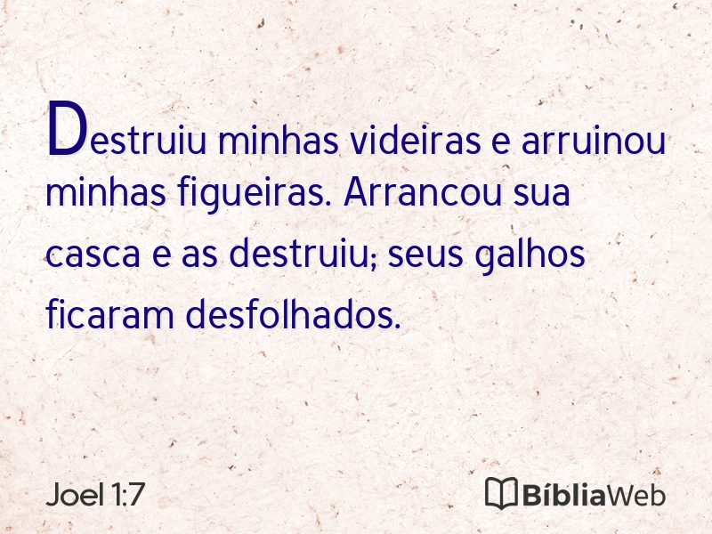 Joel 1:7 em imagem para compartilhar