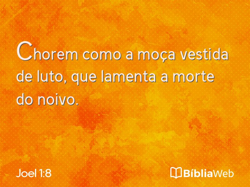 Joel 1:8 em imagem para compartilhar
