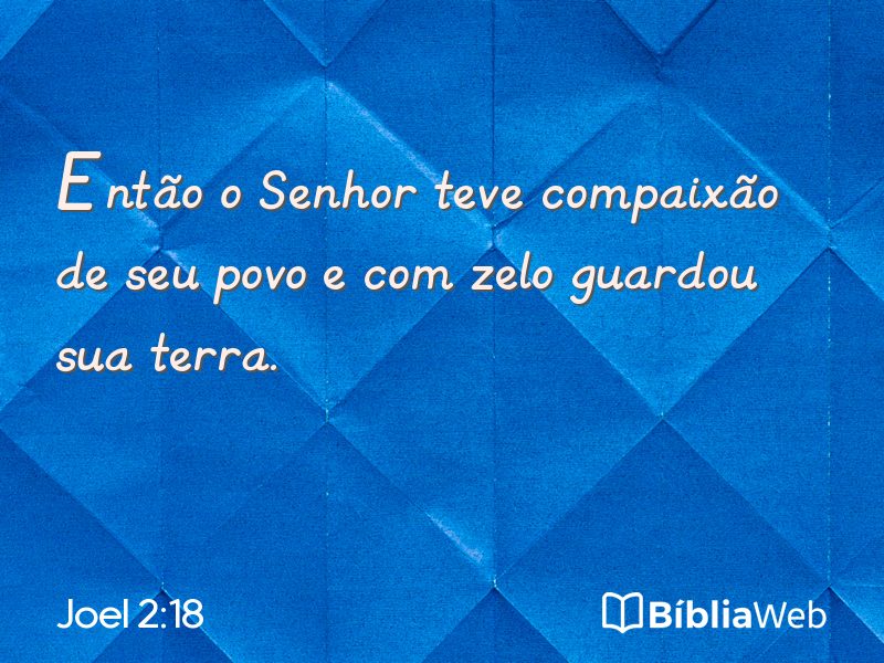 Joel 2:18 em imagem para compartilhar