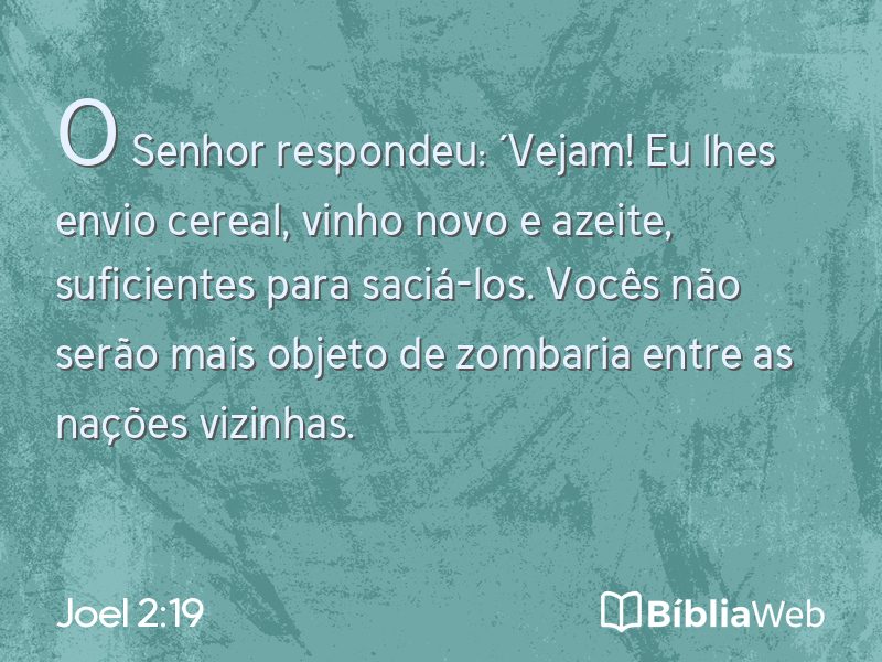 Joel 2:19 em imagem para compartilhar