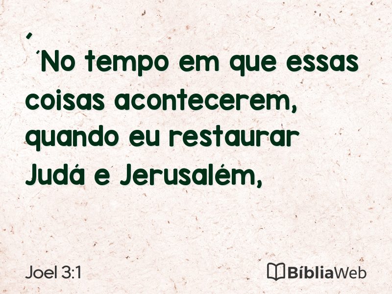 Joel 3:1 em imagem para compartilhar