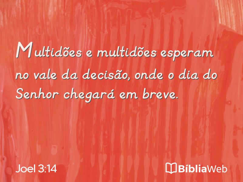 Joel 3:14 em imagem para compartilhar
