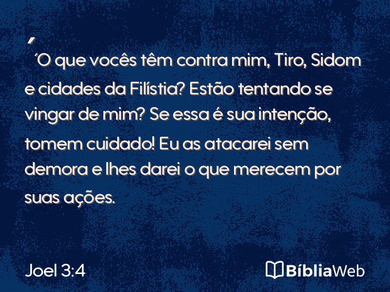 Joel 3:4 em imagem para compartilhar