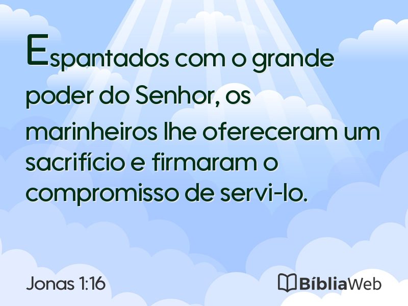 Jonas 1:16 em imagem para compartilhar