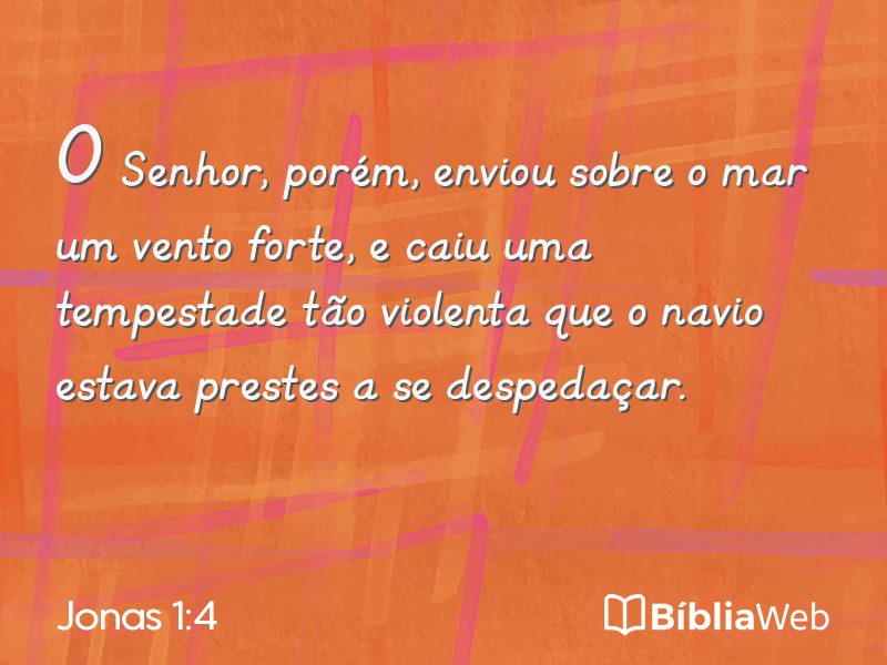 Jonas 1:4 em imagem para compartilhar