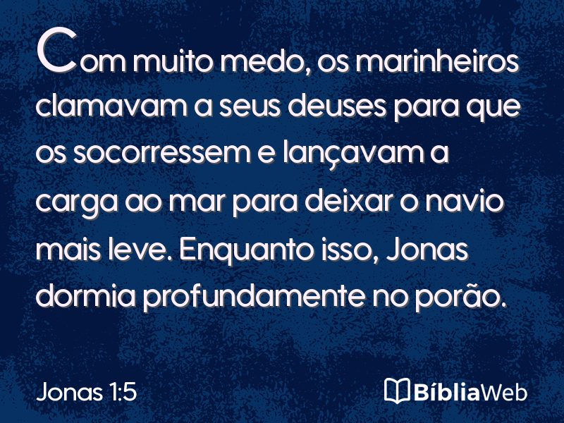 Jonas 1:5 em imagem para compartilhar