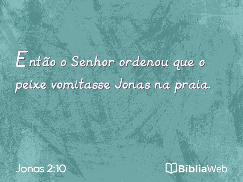 Jonas 2:10 em imagem para compartilhar
