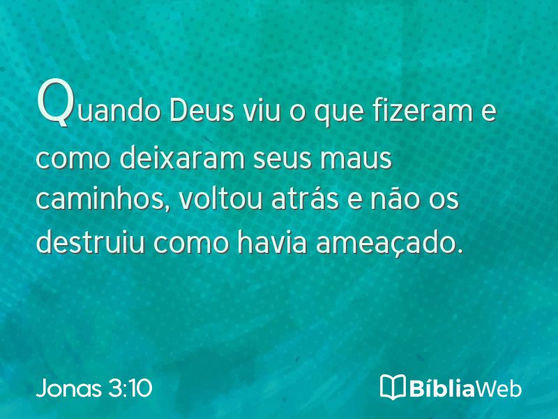 Jonas 3:10 em imagem para compartilhar