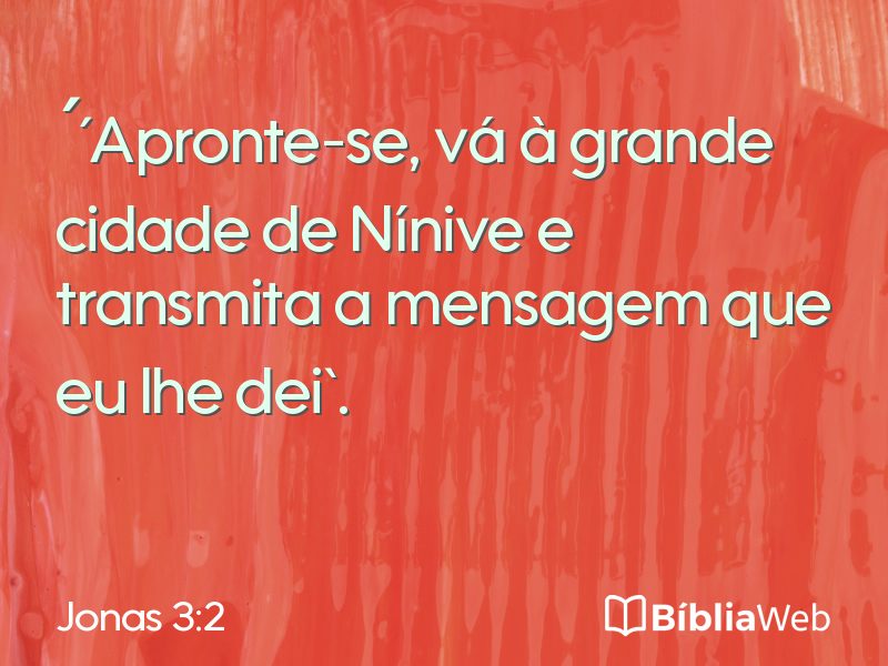 Jonas 3:2 em imagem para compartilhar