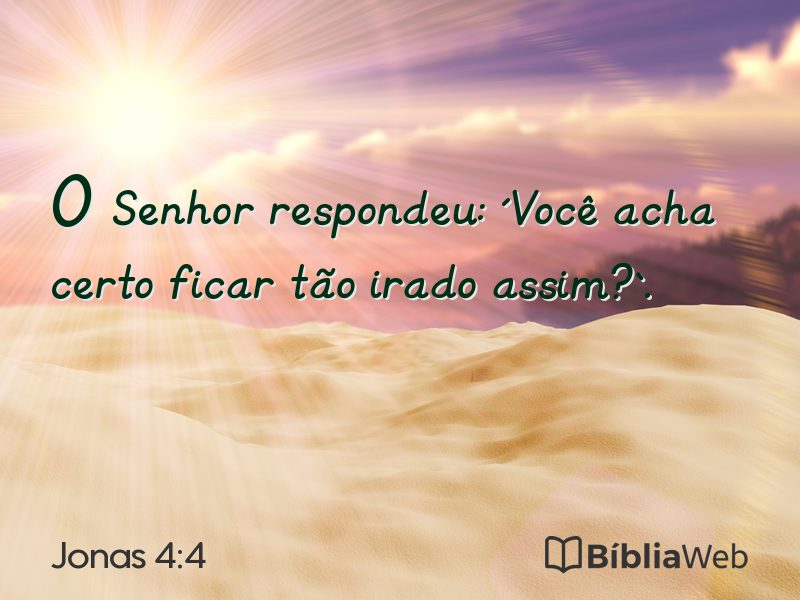 Jonas 4:4 em imagem para compartilhar