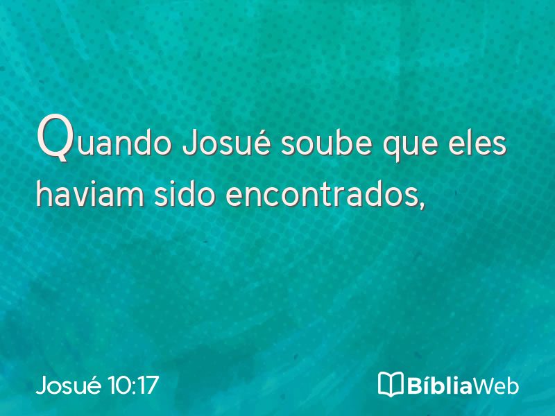 Josué 10:17 em imagem para compartilhar