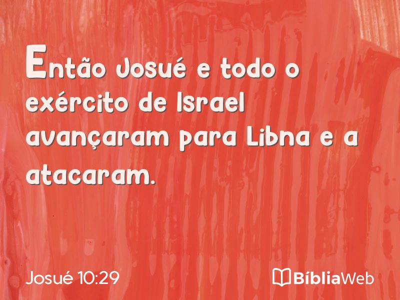Josué 10:29 em imagem para compartilhar