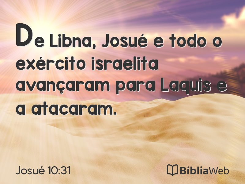 Josué 10:31 em imagem para compartilhar