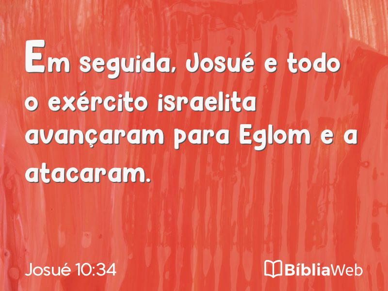 Josué 10:34 em imagem para compartilhar