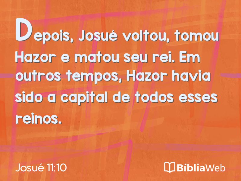 Josué 11:10 em imagem para compartilhar