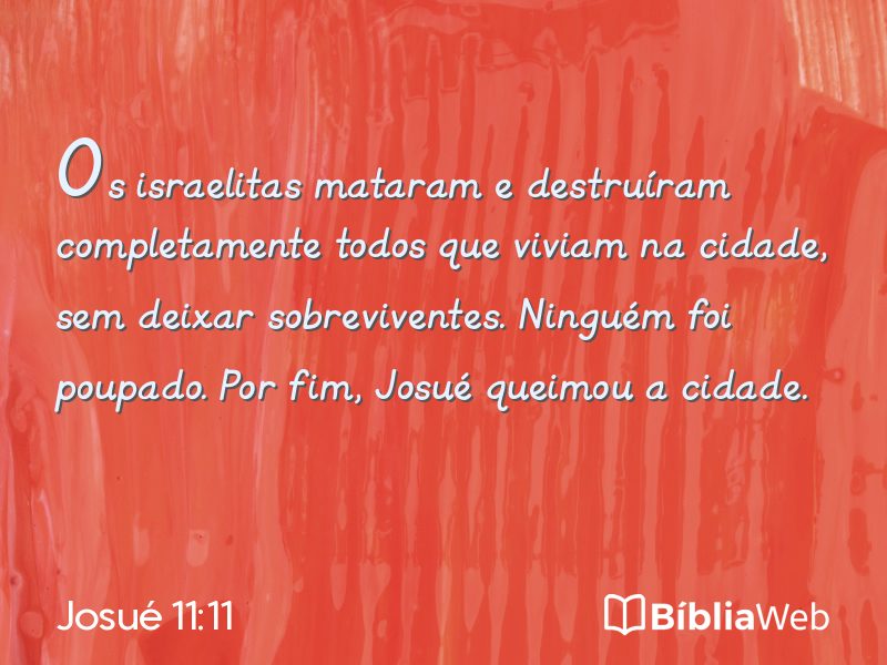 Josué 11:11 em imagem para compartilhar