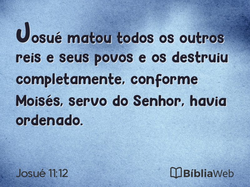Josué 11:12 em imagem para compartilhar
