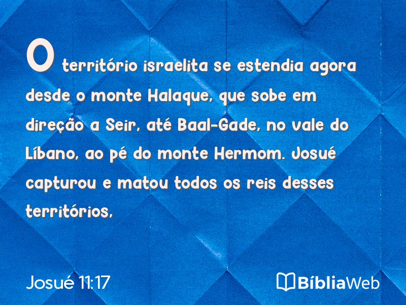 Josué 11:17 em imagem para compartilhar