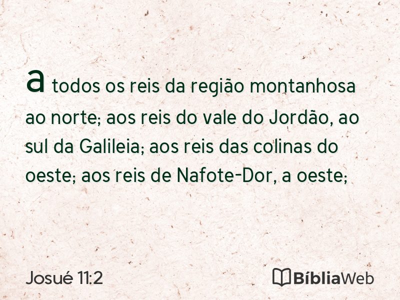 Josué 11:2 em imagem para compartilhar