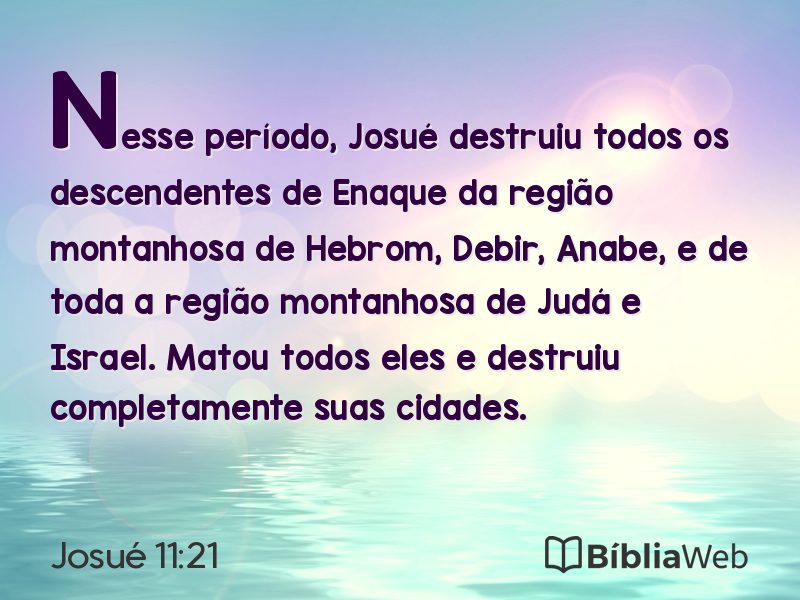 Josué 11:21 em imagem para compartilhar