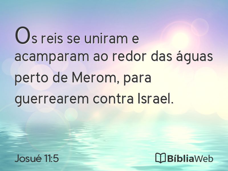 Josué 11:5 em imagem para compartilhar