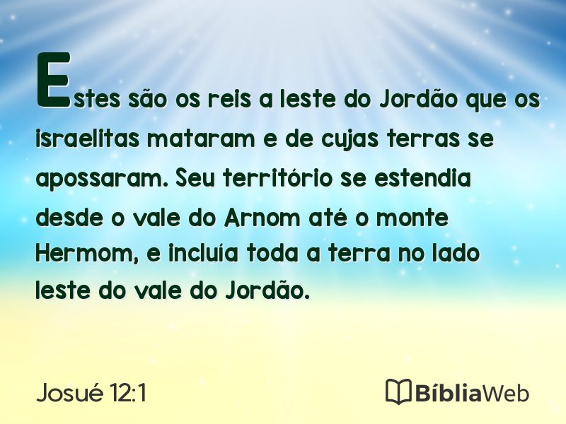 Josué 12:1 em imagem para compartilhar