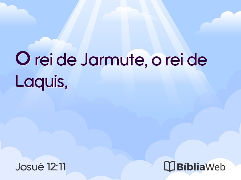 Josué 12:11 em imagem para compartilhar