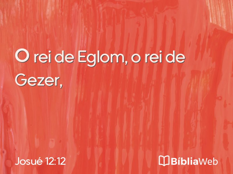 Josué 12:12 em imagem para compartilhar