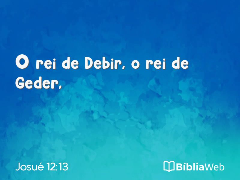 Josué 12:13 em imagem para compartilhar