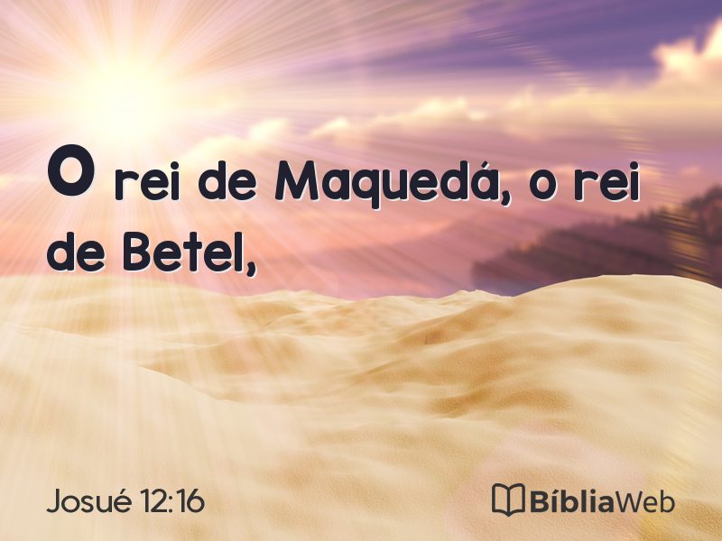 Josué 12:16 em imagem para compartilhar