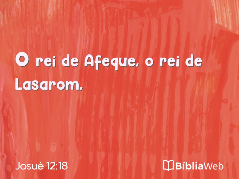 Josué 12:18 em imagem para compartilhar