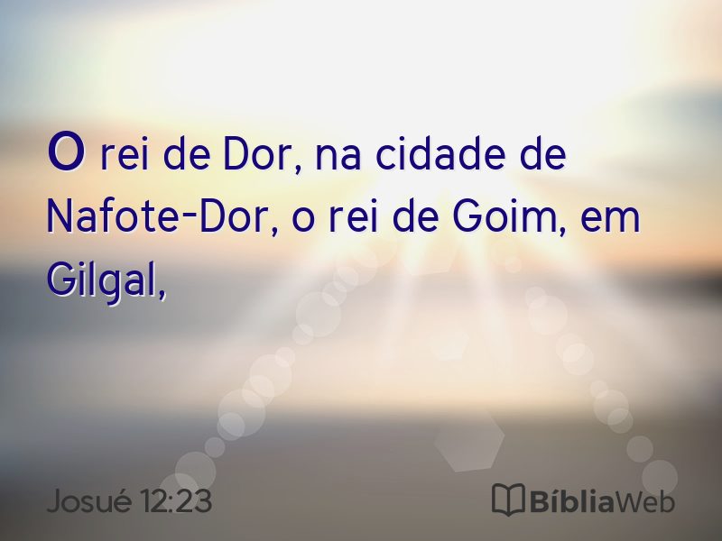 Josué 12:23 em imagem para compartilhar