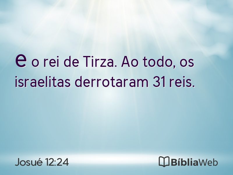 Josué 12:24 em imagem para compartilhar