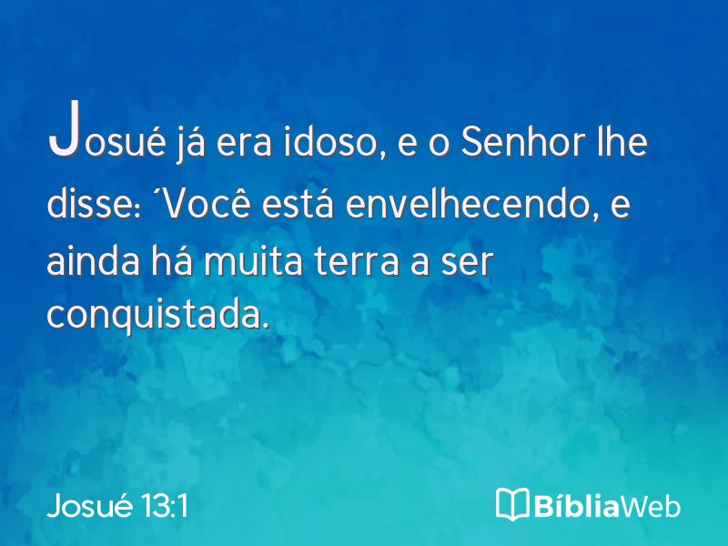 Josué 13:1 em imagem para compartilhar