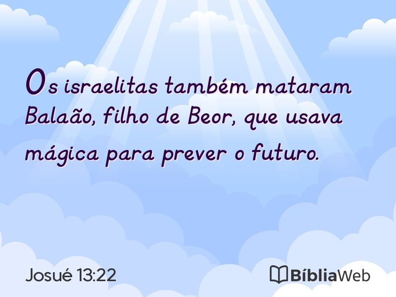 Josué 13:22 em imagem para compartilhar