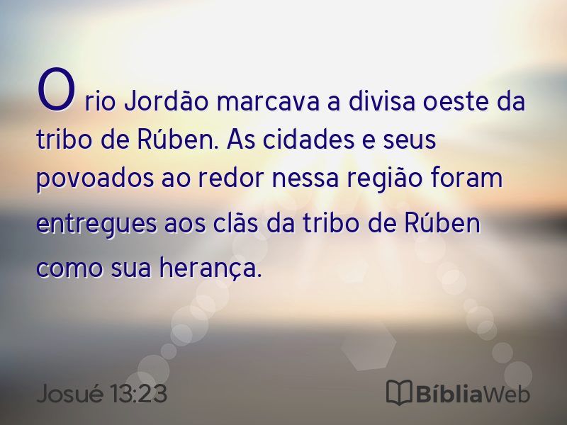 Josué 13:23 em imagem para compartilhar