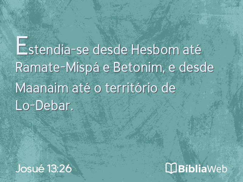 Josué 13:26 em imagem para compartilhar