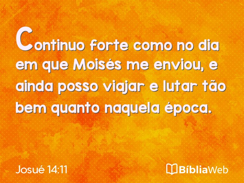 Josué 14:11 em imagem para compartilhar