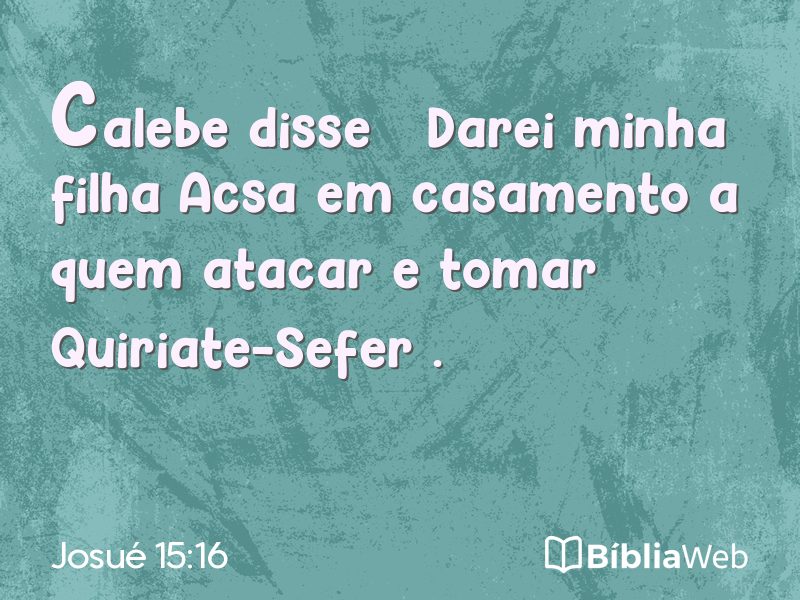 Josué 15:16 em imagem para compartilhar