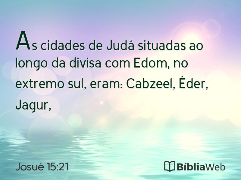 Josué 15:21 em imagem para compartilhar