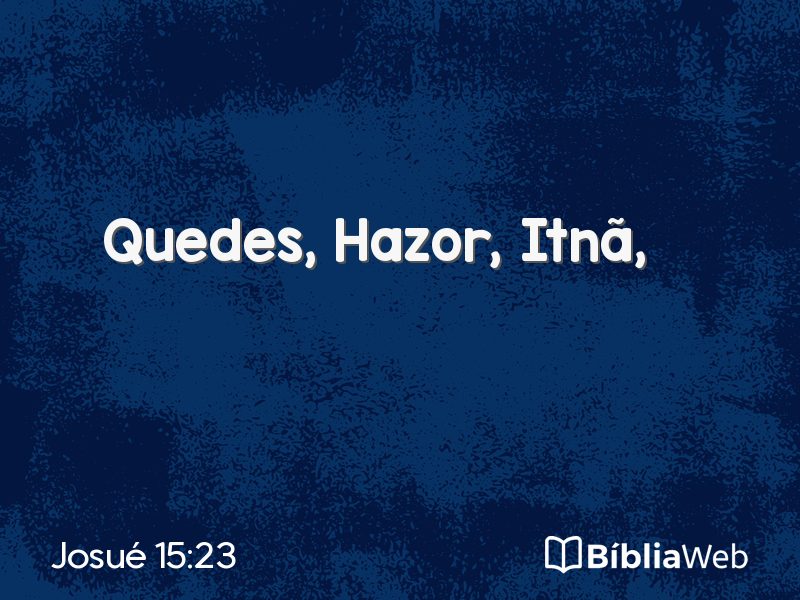 Josué 15:23 em imagem para compartilhar