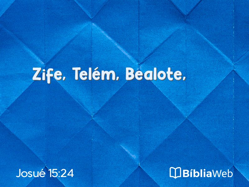 Josué 15:24 em imagem para compartilhar