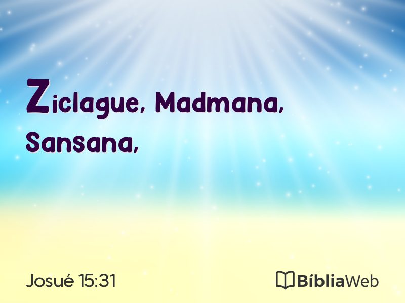 Josué 15:31 em imagem para compartilhar
